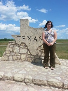 Kate at Texas border